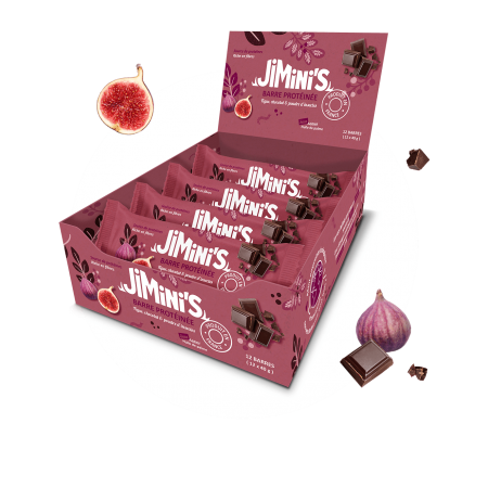 Barres protéinées figue, chocolat & poudre d'insectes