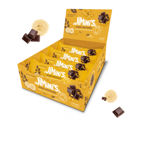 Barres protéinées banane, chocolat & poudre d'insectes