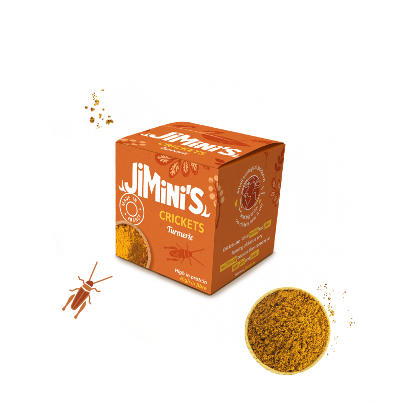 Grillen Kurkuma 15g – würziger Insektensnack
