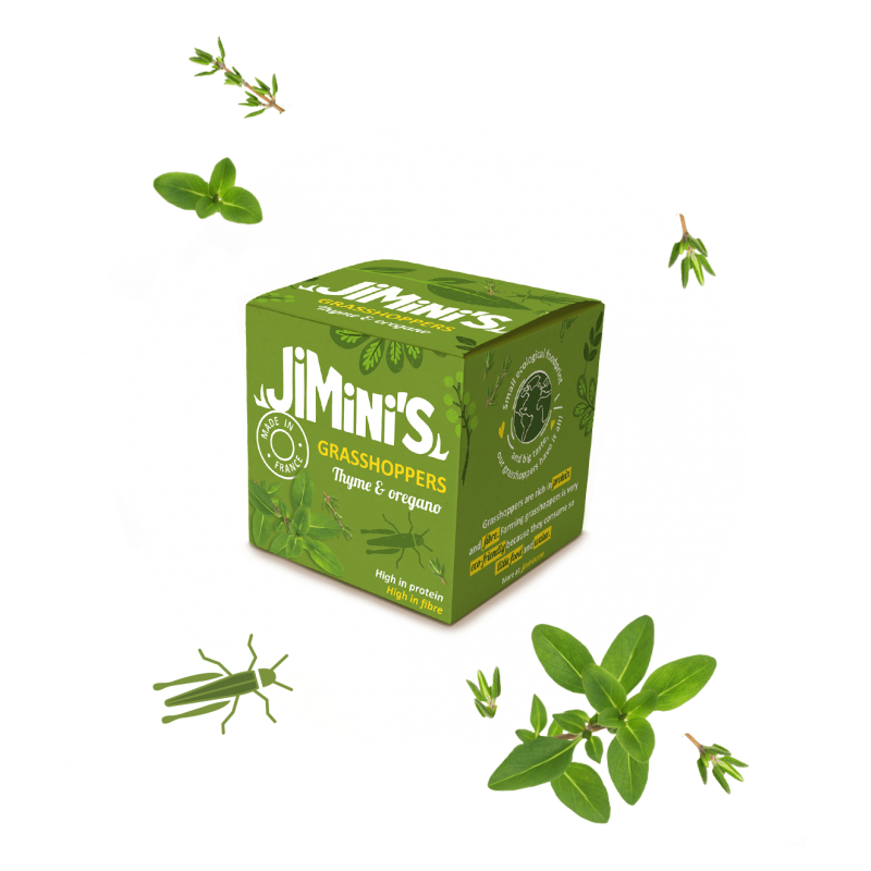 Heuschrecken Thymian & Oregano 10g – mediterraner Kräuter-Snack