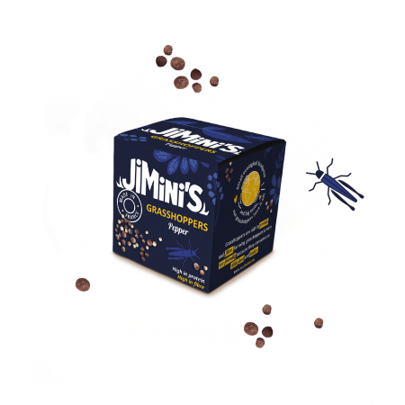 Heuschrecken 3 Pfeffer 10g – knuspriger Insektensnack