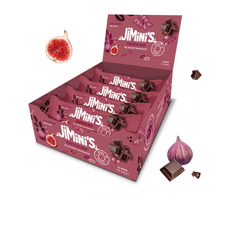 Fig and chocolate protein bars