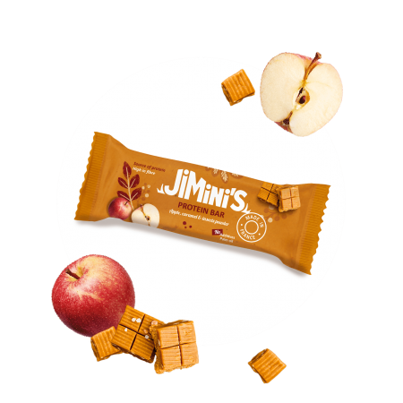 Appel en karamel proteïnerepen