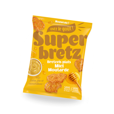Flache Brezeln Honig & Senf Supernuts - Knuspriger Aperitif