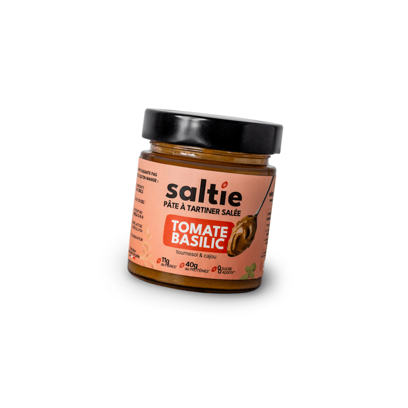Saltie: Pasta para Barrar Tomate-Manjericão - Sabor Mediterrânico