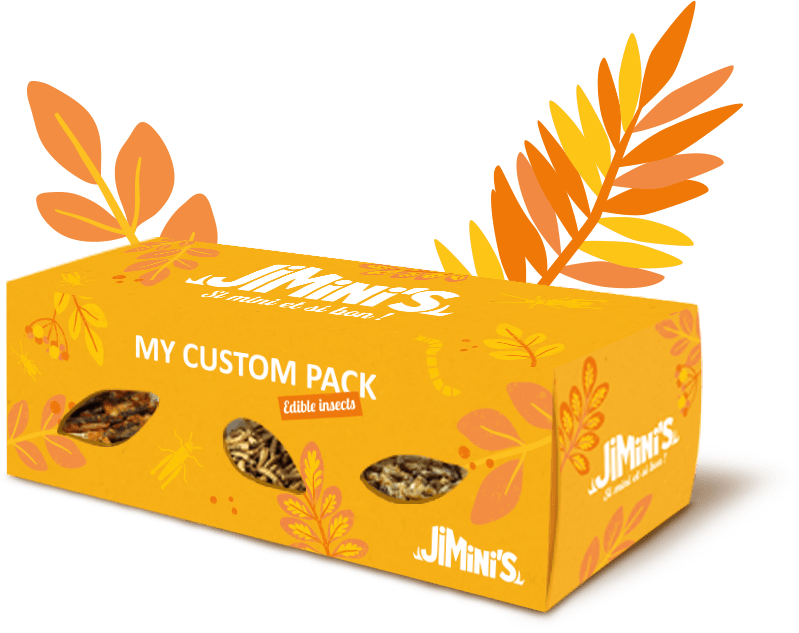 Pack of entire edible insects fully personalized Jimini's